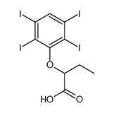 2-(2,3,5,6-tetraiodophenoxy)butanoic acid Structure