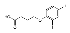 4-(2,4-diiodophenoxy)butanoic acid Structure