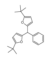 2-tert-butyl-5-[(5-tert-butylfuran-2-yl)-phenylmethyl]furan结构式