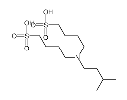 4-[3-methylbutyl(4-sulfobutyl)amino]butane-1-sulfonic acid结构式