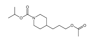 propan-2-yl 4-(3-acetyloxypropyl)piperidine-1-carboxylate结构式