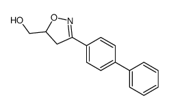 [3-(4-phenylphenyl)-4,5-dihydro-1,2-oxazol-5-yl]methanol结构式