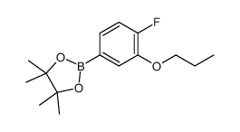 2-(4-fluoro-3-propoxyphenyl)-4,4,5,5-tetramethyl-1,3,2-dioxaborolane Structure