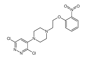 3,6-dichloro-4-[4-[2-(2-nitrophenoxy)ethyl]piperazin-1-yl]pyridazine Structure