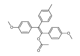 (Z)-1,2-dianisyl-2-tolylvinyl acetate Structure