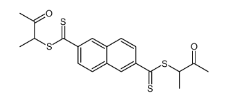 bis(3-oxobutan-2-yl) naphthalene-2,6-dicarbodithioate Structure