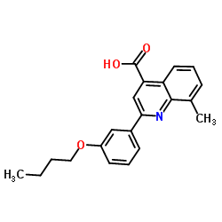 2-(3-Butoxyphenyl)-8-methyl-4-quinolinecarboxylic acid Structure