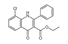 ethyl 8-chloro-4-oxo-2-phenyl-1H-quinoline-3-carboxylate结构式