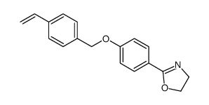 2-[4-[(4-ethenylphenyl)methoxy]phenyl]-4,5-dihydro-1,3-oxazole Structure