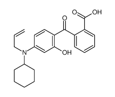 2-[4-[cyclohexyl(prop-2-enyl)amino]-2-hydroxybenzoyl]benzoic acid Structure