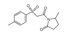 5-methyl-1-(2-tosylacetyl)pyrrolidin-2-one Structure