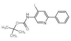 3-N-Boc-氨基-4-碘-6-苯基吡啶结构式