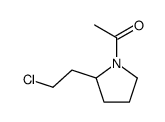 1-acetyl-2-(2-chloroethyl)pyrrolidine structure
