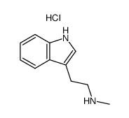 N-methyl-1H-indole-3-ethylamine monohydrochloride结构式