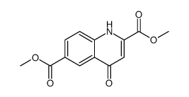 2,6-Quinolinedicarboxylic acid, 1,4-dihydro-4-oxo-, 2,6-dimethyl ester结构式