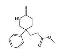 methyl 3-phenyl-6-thioxopiperidine-3-propionate结构式