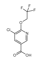 5-chloro-6-(2,2,2-trifluoroethoxy)nicotinic acid Structure