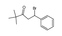 1-bromo-4,4-dimethyl-1-phenyl-pentan-3-one结构式