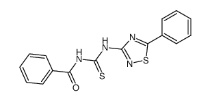 3-(N'-(benzoyl)thioureido)-5-phenyl-1,2,4-thiadiazole结构式