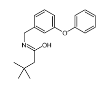 3,3-dimethyl-N-[(3-phenoxyphenyl)methyl]butanamide结构式