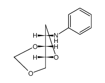 2-Phenylamino-3,5-methylen-1,4-xylitan Structure