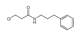 3-chloro-propionic acid-(3-phenyl-propylamide)结构式