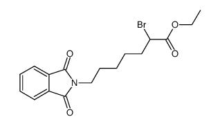ethyl 2-bromo-7-phtalimidoheptanoate结构式
