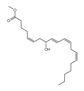 8(R)-hydroxyeicosatetraenoic acid methyl ester Structure