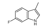 6-氟-3-甲基-1H-吲哚结构式