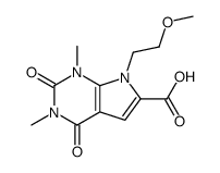 7-(2-Methoxyethyl)-1,3-dimethyl-2,4-dioxo-2,3,4,7-tetrahydro-1H-pyrrolo[2,3-d]pyrimidine-6-carboxylic acid Structure