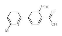 4-(6-bromopyridin-2-yl)-2-methylbenzoic acid Structure