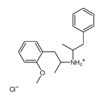 1-(2-methoxyphenyl)propan-2-yl-(1-phenylpropan-2-yl)azanium,chloride结构式