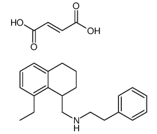 (8-ethyl-1,2,3,4-tetrahydronaphthalen-1-yl)methyl-(2-phenylethyl)azanium,(Z)-4-hydroxy-4-oxobut-2-enoate Structure
