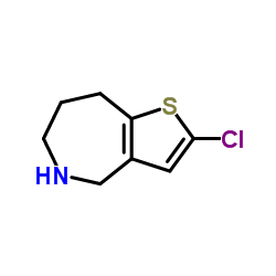 2-Chloro-5,6,7,8-tetrahydro-4H-thieno[3,2-c]azepine Structure