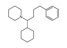1-(1-cyclohexyl-4-phenylbutyl)piperidine结构式