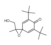 5,7-di-tert-butyl-2-(hydroxymethyl)-2-methyl-1-oxaspiro[2.5]octa-4,7-dien-6-one结构式
