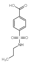 4-[(propylamino)sulfonyl]benzoic acid structure