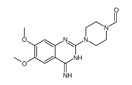 4-(4-amino-6,7-dimethoxyquinazolin-2-yl)piperazine-1-carbaldehyde结构式