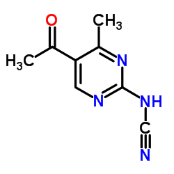 (5-Acetyl-4-methylpyrimidin-2-yl)cyanamide structure