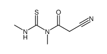 2-cyano-N-methyl-N-(methylcarbamothioyl)acetamide Structure