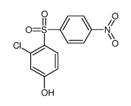 3-chloro-4-(4-nitrophenyl)sulfonylphenol Structure