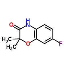 7-Fluoro-2,2-Dimethyl-3,4-Dihydro-2H-1,4-Benzoxazin-3-One Structure