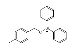 (4-methylbenzyl)oxydiphenylsilane结构式
