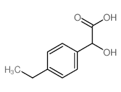 Benzeneacetic acid,4-ethyl-a-hydroxy- Structure