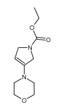 ethyl 3-morpholino-2,5-dihydro-1H-pyrrole-1-carboxylate结构式