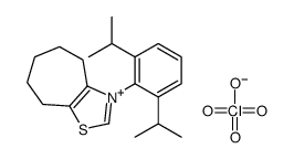 3-(2,6-Diisopropylphenyl)-5,6,7,8-tetrahydro-4H-cyclohepta[d]thiazol-3-ium perchlorate Structure