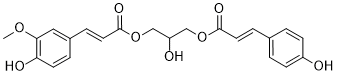 1-O-p-Coumaroyl-3-O-feruloylglycerol结构式