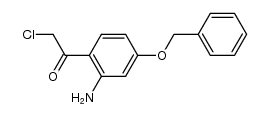 2-Amino-4-(benzyloxy)-α-chloracetophenon结构式