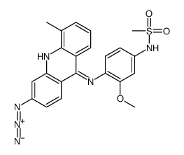 N-[4-[(3-azido-5-methylacridin-9-yl)amino]-3-methoxyphenyl]methanesulfonamide结构式