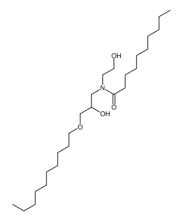 N-(3-decoxy-2-hydroxypropyl)-N-(2-hydroxyethyl)decanamide结构式